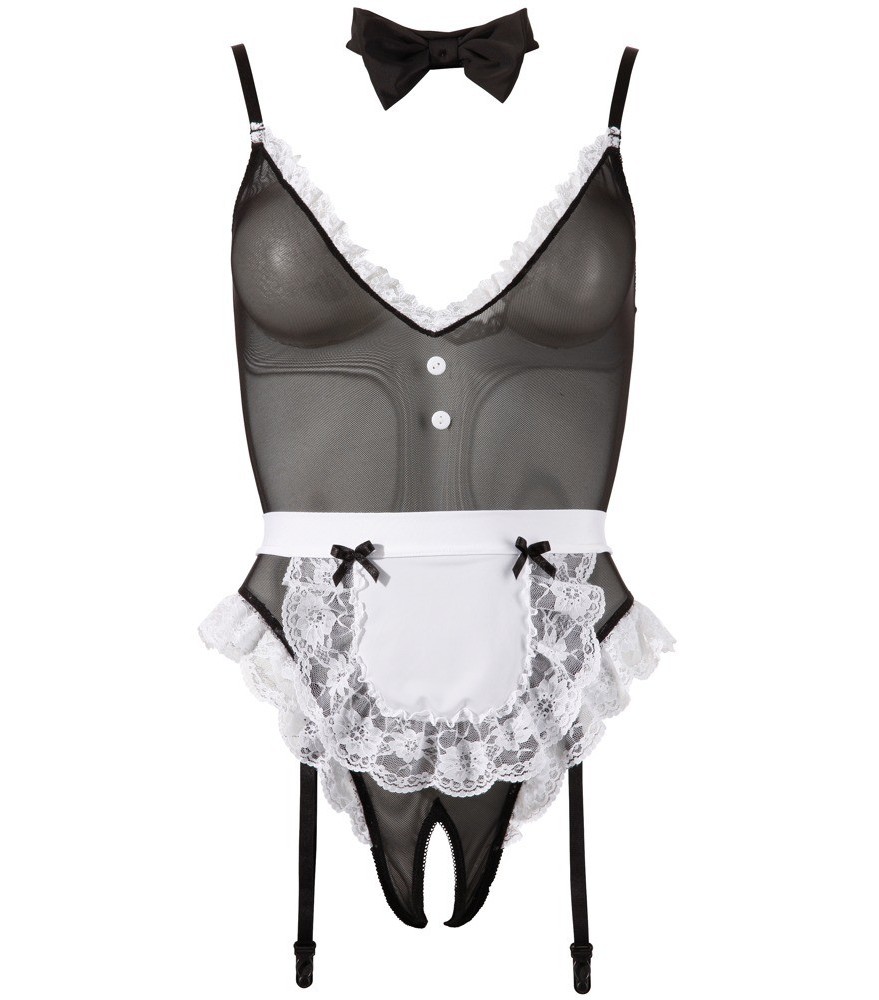 3-teiliges Kellnerinnen-Kostüm