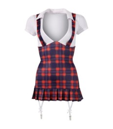 Schuluniform-Kostüm mit Strapsen