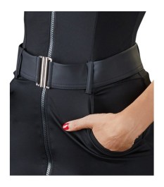Kleid im Polizistinnen-Look mit Gürtel