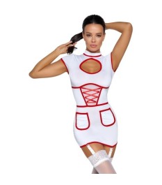 Kleid mit Strapsen im Krankenschwester-Look
