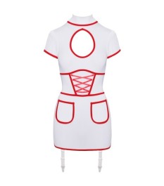 Kleid mit Strapsen im Krankenschwester-Look