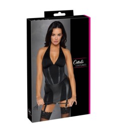 Domina-Kostüm, Strapskleid plus Peitsche