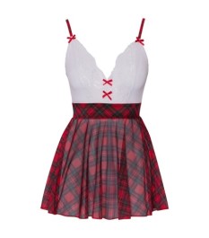 Schuluniform-Kostüm mit Kleidchen und Halsband