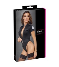 Body im Special Police Style mit Gürtel, Strapse abnehmbar