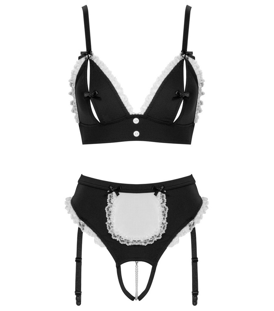 2-teiliges Dienstmädchen-Kostüm