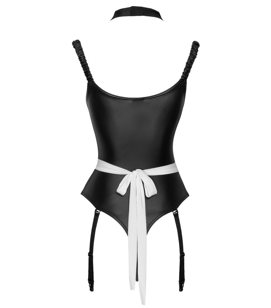 Kellnerinnen-Kostüm im Materialmix