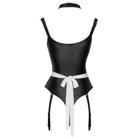 Kellnerinnen-Kostüm im Materialmix