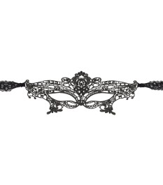 Augenmaske aus Spitze & Stickerei