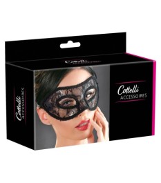 Augenmaske mit Spitze überzogen