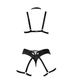 3-teiliges Harness-Set mit verstellbaren Hakenverschlüssen