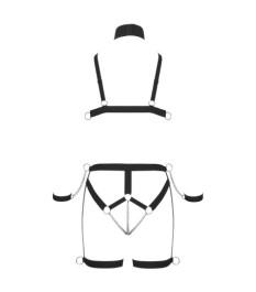 Harness-Set inklusive Hals- und Handfesseln