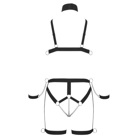 Kleid mit Strapsen im Krankenschwester-Look