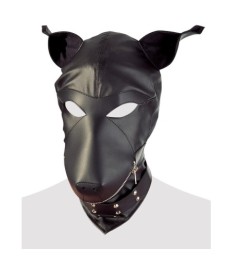 Kopfmaske „Dog“ aus weichem Lederimitat