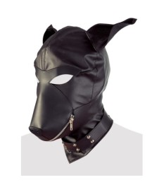 Kopfmaske „Dog“ aus weichem Lederimitat