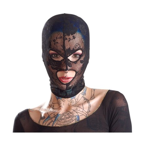 Kopfmaske aus weicher elastischer Spitze