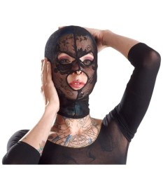 Kopfmaske aus weicher elastischer Spitze