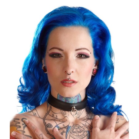 Halsfessel aus Lederimitat