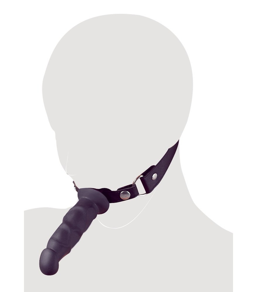 Knebel "Heavy Duty" mit Silikondildo außen