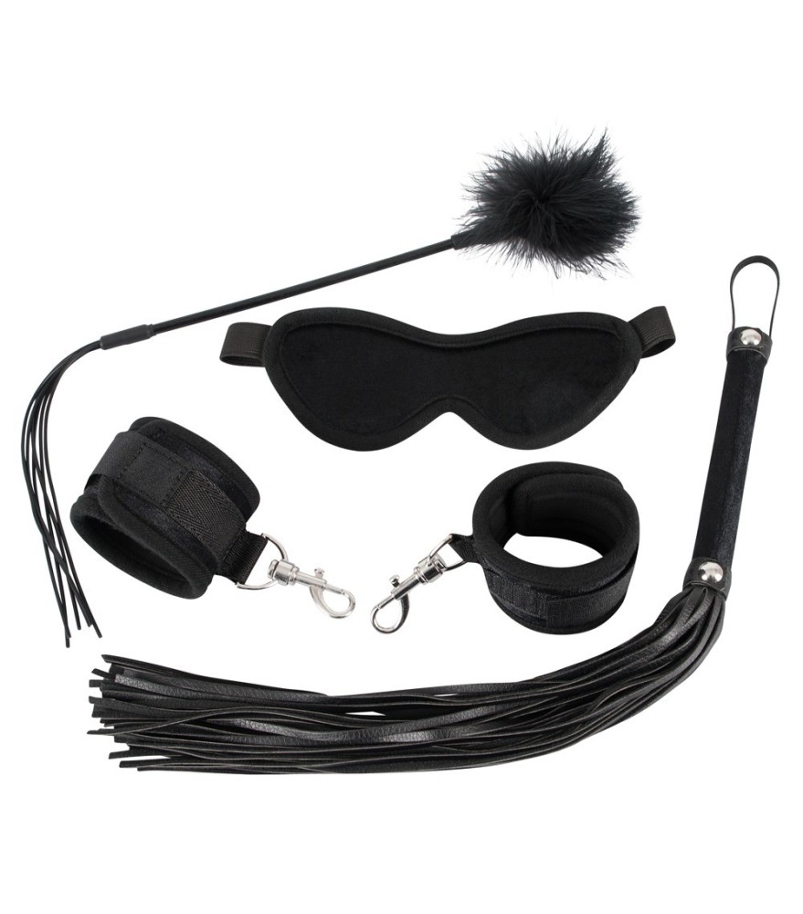 4-teiliges Bondageset „Fetish Kit Samt“