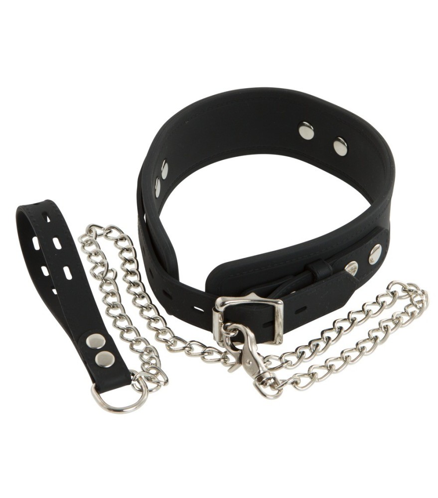 Halsfessel mit abnehmbarer Leine