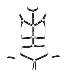 Brustharness plus String ouvert inkl. Handfesseln