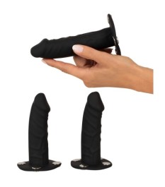 Strap-on-String plus 3 abnehmbare Silikon-Dildos