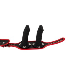 Strap-on-String plus 3 abnehmbare Silikon-Dildos