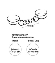 Hand-Bein-Fessel, 1 Paar, gepolstert, verstellbar