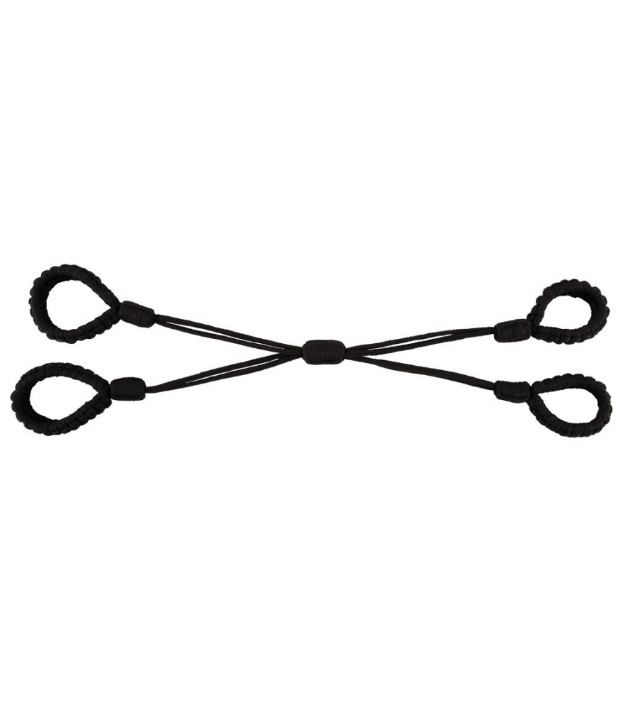 Fesselkreuz „Cuff Set Rope“ mit verstellbaren Schlaufen für Hände & Füße
