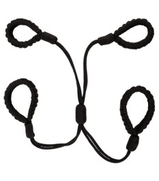 Fesselkreuz „Cuff Set Rope“ mit verstellbaren Schlaufen für Hände & Füße