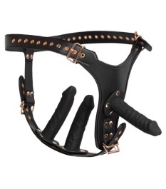 Strap-on-String mit 3 Dildos