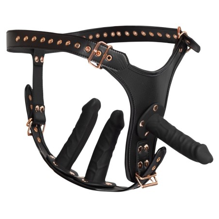 Strap-on-String mit 3 Dildos