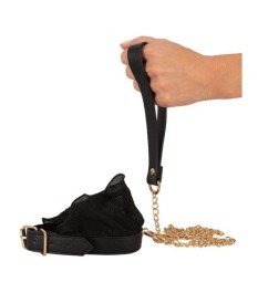 Peitsche „Whip", Mikrofaser-Riemen an Glasgriff/dildo