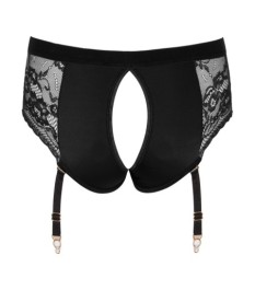 Panties „Strap-on" mit abnehmbaren Strapsen, po-frei