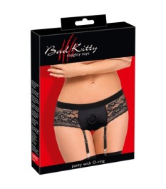 Panties „Strap-on" mit abnehmbaren Strapsen, po-frei