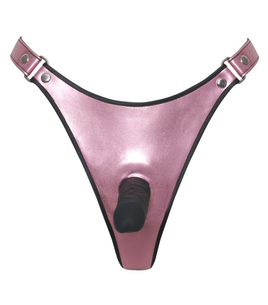 Strap-on-String mit Silikon-Naturdildo