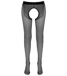 Strumpfhose ouvert mit eingewebtem Tanga