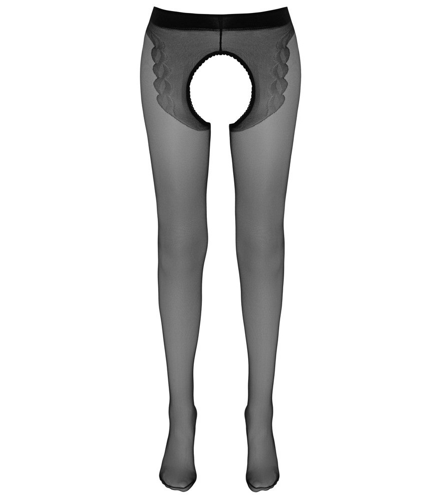 Strumpfhose ouvert mit eingewebtem Tanga