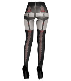 Straps-Strumpfhose im Trachten-Look