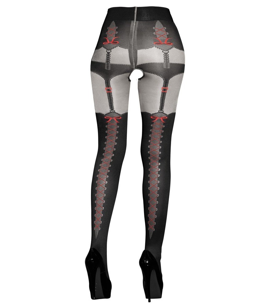 Straps-Strumpfhose im Trachten-Look