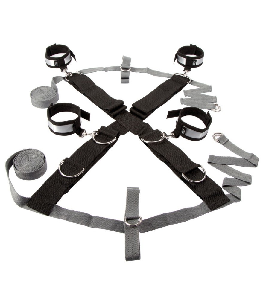 Bettfesseln „Keep Still“ mit Hand- und Fußfesseln