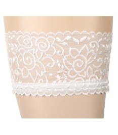 Halterlose Strümpfe mit 7 cm breitem Spitzenabschluss, Oekotex-zertifi