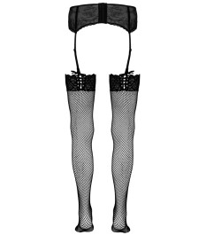 Straps-Strümpfe aus feinem Netzmaterial