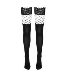 Halterlose Strümpfe im 2-in-1-Look