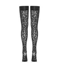 Strumpfhose ouvert mit Ziernaht und Hochferse