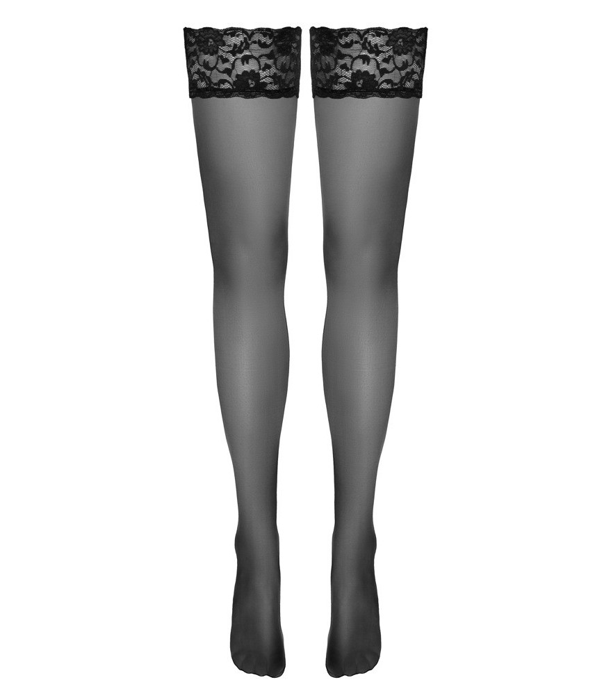 Straps-Strumpfhose aus Netzmaterial