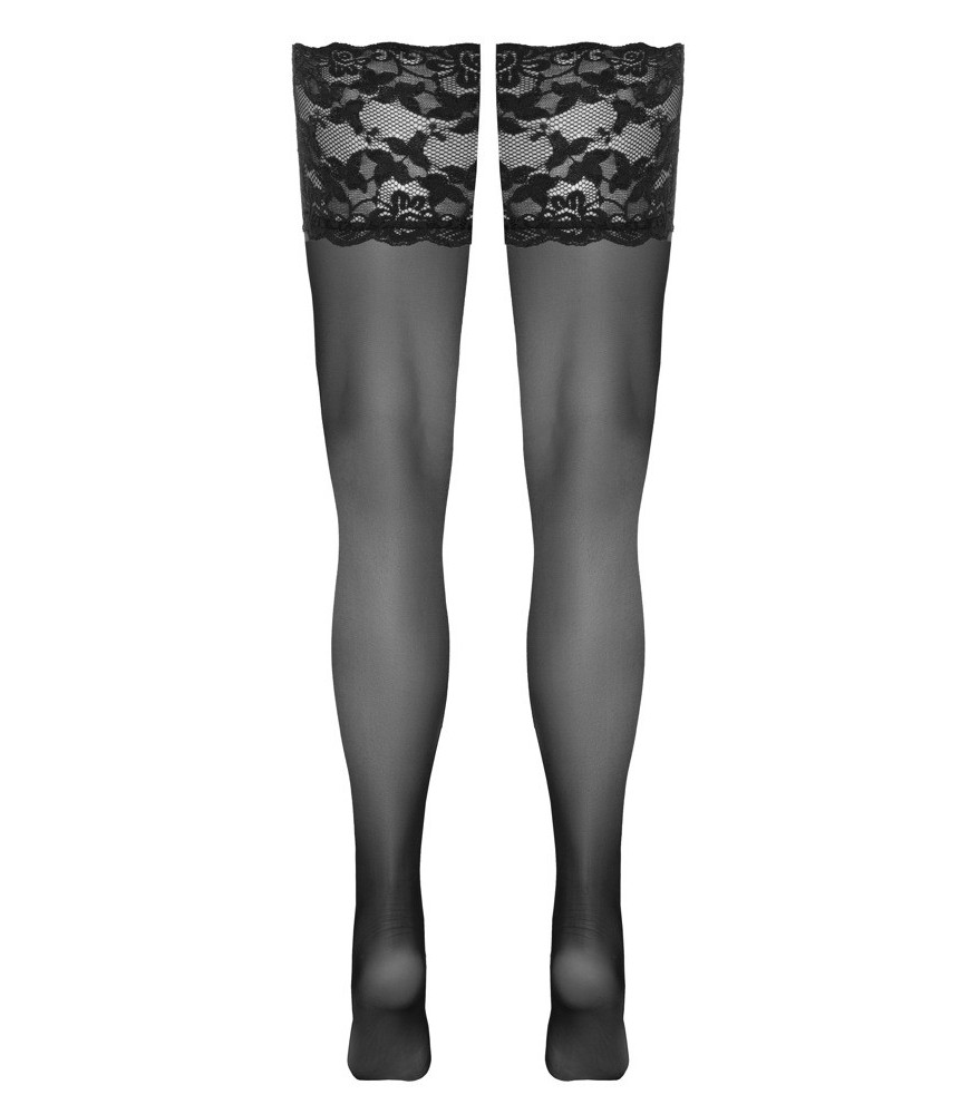 Strumpfhose ouvert mit eingewebter Straps-Optik