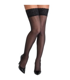 Halterlose Strümpfe im 2-in-1-Look