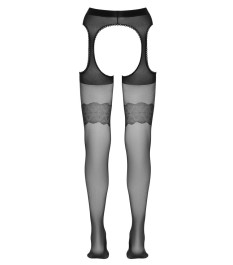 Straps-Strumpfhose mit eingewebten Strumpfbändern