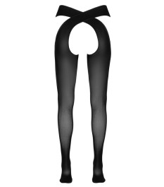 Strümpfe mit Hüfthaltern, im Schritt offen